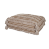 Parkland Collection Houman Transitional Beige Pouf