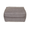 Parkland Collection Nadia Transitional Grayish Pouf