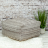 Parkland Collection Nadia Transitional Grayish Pouf