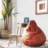 Leather Beanbag visible stitching Bean bag Chair Unstuffed