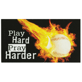 Magnet Baseball Play Hard Pray