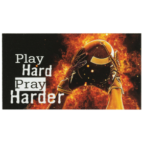 Magnet Football Play Hard Pray