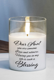 Led Candle Dear Aunt You Are Someone