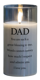 Led Candle Dad You Are Blessing 6In