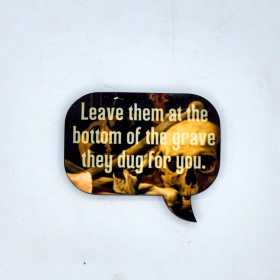 Snarky Punk Speech Bubble Refrigerator Magnet