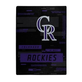 ROCKIES OFFICIAL MLB "Digitize" Raschel Throw Blanket; 60" x 80"