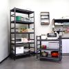 72"H Garage Shelving Bookshelf Kitchen Storage Rack with Wheels