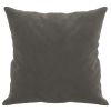 Throw Pillows 2 pcs Dark Gray 15.7"x15.7" Velvet