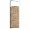 Firewood Rack Matt Black 43.3"x11"x122.8" Steel