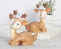 4PCS Sika Deer Desktop, Beautiful Sika Deer Model Craft Decor For Home