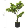 Artificial Pinus Bonsai with Pot 23.6" Green