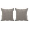 Throw Pillows 2 pcs Light Gray 15.7"x15.7" Velvet