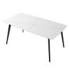 J3710 Porcelain Dining Table White 70"