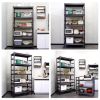 72"H Garage Shelving Bookshelf Kitchen Storage Rack with Wheels