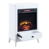 ACME Hamish Fireplace in White Finish AC00850