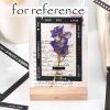 30 Pcs Black Photographic Film PET Transparent Paper Picture Frame Sticker Scrapbooking Supplies for Journal Diary Planner