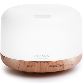 Rock Wood Essential Oil Diffuser (Color: Light)