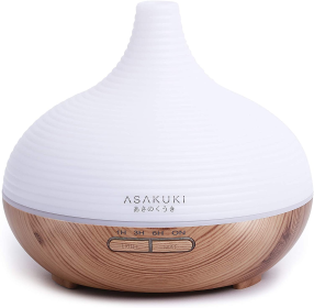 Spring Wood Essential Oil Diffuser (Color: Light)