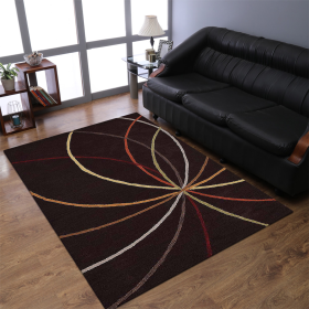 Rugsotic Carpets Hand Tufted Wool Area Rug Contemporary (Color: Brown1, size: 4'x6')