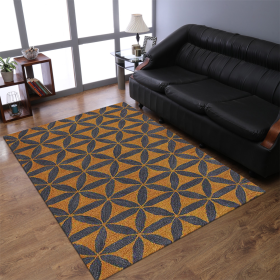 Rugsotic Carpets Hand Tufted Wool Area Rug Contemporary (Color: Gold Blue, size: 5'x8')