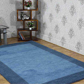 Rugsotic Carpets Hand Tufted Wool Area Rug Contemporary (Color: Blue3, size: 8'x10')