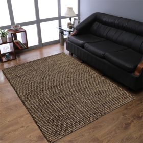 Rugsotic Carpets Hand Woven Jute Eco-friendly Area Rug Contemporary (Color: Beige4, size: 5'x8')