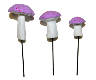 Garden Miniature Mushrooms (Color: Purple)