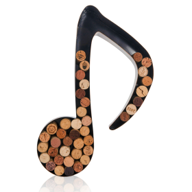 Made Easy Kit Metal Letter Wine Cork Holder w/Wall Mount Kit (Color: Musical Note 1 Quaver, size: Large (12"))