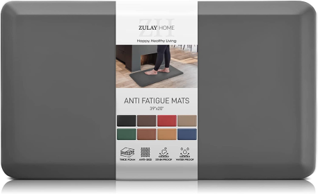 Zulay Home Anti Fatigue Mat (Color: CHRCL, size: 20X39)