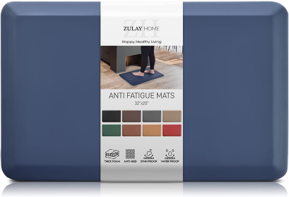 Zulay Home Anti Fatigue Mat (Color: NVY, size: 32X20)