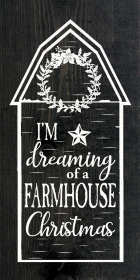 I'm dreaming of a farmhouse Christmas (Color: Ebony)