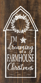 I'm dreaming of a farmhouse Christmas (Color: Dark Walnut)