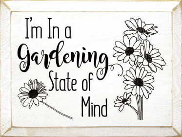 I'm in a gardening state of mind (Color: Old Cottage White)