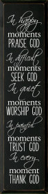 In Happy Moments Praise God In Difficult Moments Seek God... (Color: Old Black)