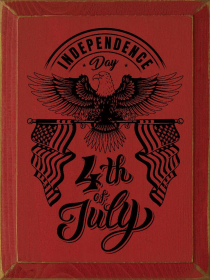 Indepence Day 4th of July (Color: Red)