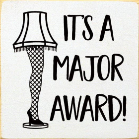 It's A Major Award! (Color: Old Cottage White)