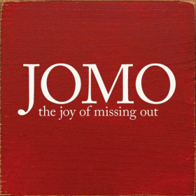 JOMO - The Joy Of Missing Out (Color: Old Red)