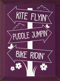 Kite Flyin' Puddle Jumpin' Bike Ridin' (Color: Old Elderberry)