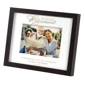 Framed Wall Art Blessed Retirement (size: 10x8)