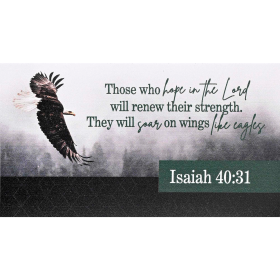 Magnet Eagle Isaiah 40:31 (size: 5x2.75)