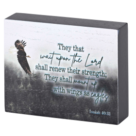 Tabletop Plaque Eagle Isaiah 40:31 (size: TPLK43-337)