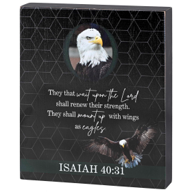 Tabletop Plaque Eagle Isaiah 40:31 (size: TPLK810-85)