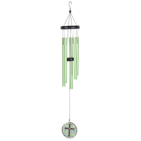 Windchime Cross Sail (Color: blue & green, size: 35")