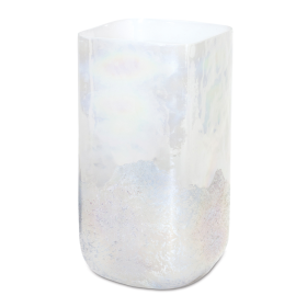 Irredescent Glass Candle Holder (size: 9"H)