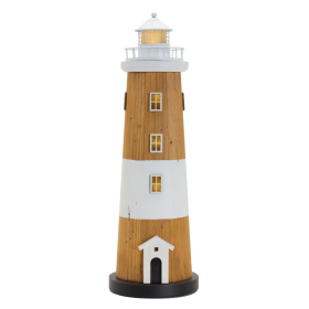 Lighted Lighthouse Decor (size: 18.5"H)