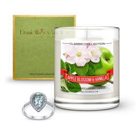 Apple Blossom and Vanilla Jewelry Candle (size: 6)