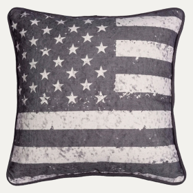 Patriotic Design Printed Throw Pillow Cover (size: 21 x 18 Inches)