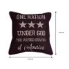 Patriotic Design Printed Throw Pillow Cover