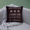 Patriotic Design Printed Throw Pillow Cover