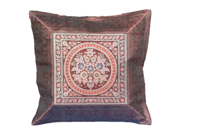 Brocade Silk Decorative Throw Pillow Case (size: Design 3)